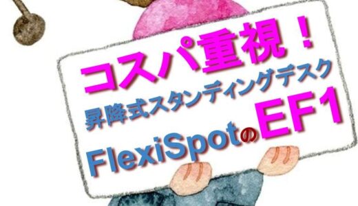 【コストパフォーマス重視】FlexiSpotの昇降スタンディングデスク『EF1』をご紹介